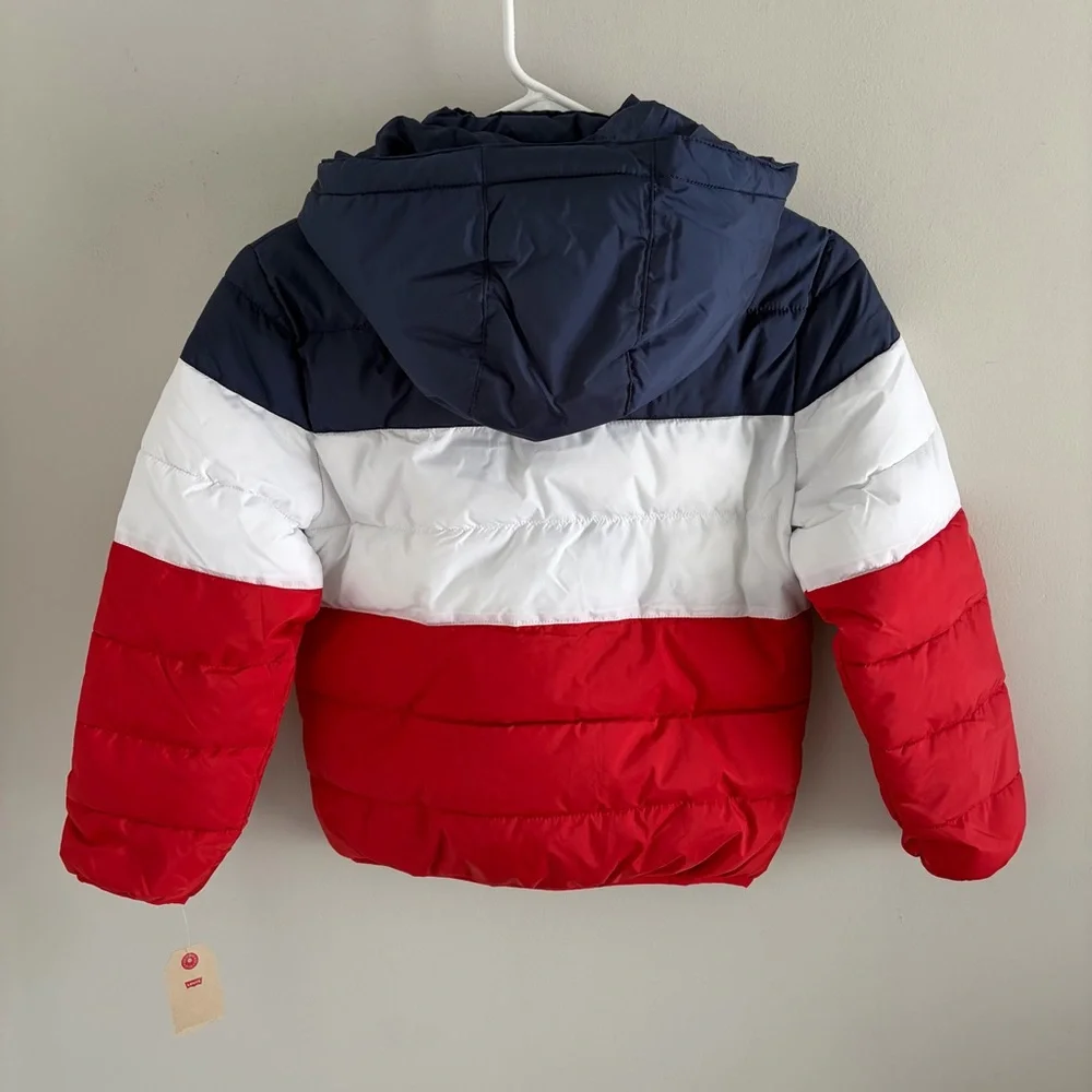 Levi’s Kids Hooded Water Resistant Puffer Coat.